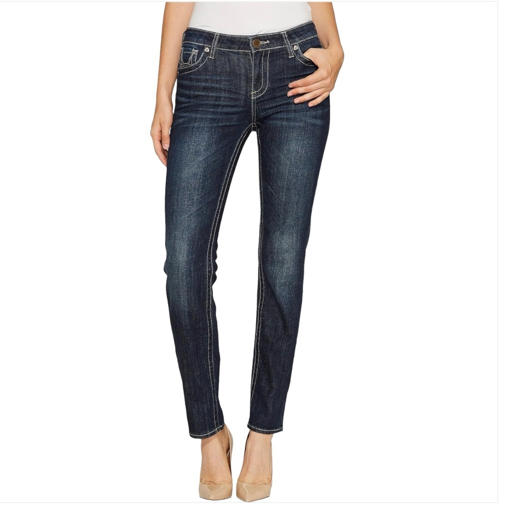 Kut From The Kloth 4 Stevie Straight Women’s Jeans Stretch Mid Rise